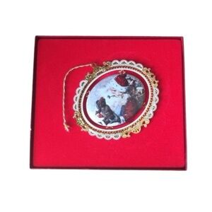 Vintage Victorian “A Teddy From Santa” Ornament